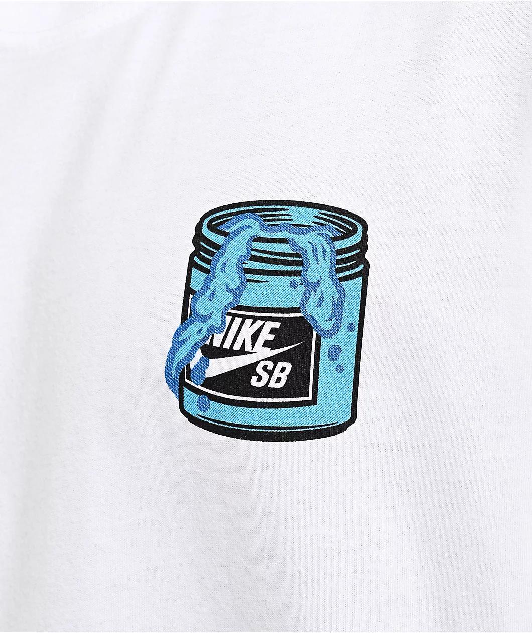 Nike SB Paint Cans White T-Shirt Product Image