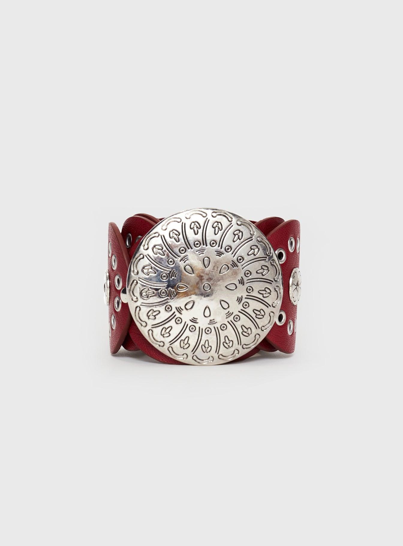 Karelle Belt Burgundy Product Image