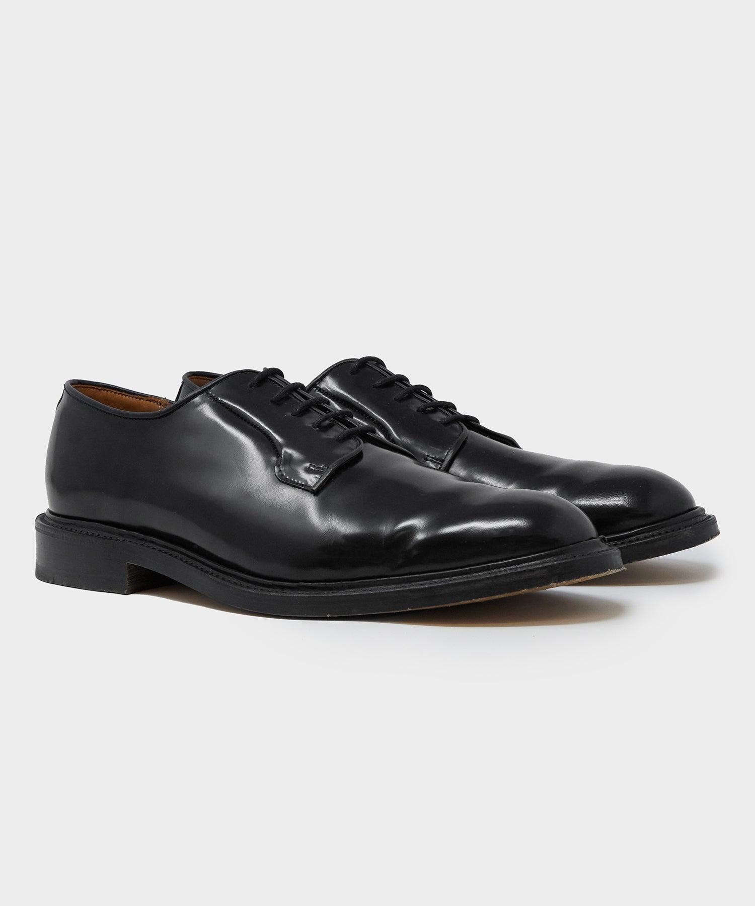 Todd Snyder x Sanders Gibson Derby in Black Leather Product Image