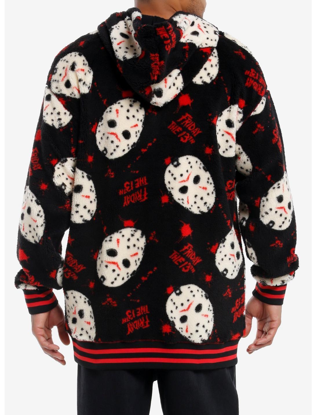 Friday The 13th Jason Mask Fuzzy Oversized Hoodie Product Image