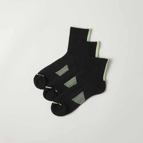 LCKR Mens LCKR 3 Pack Performance Quarter Socks - Mens Black Product Image