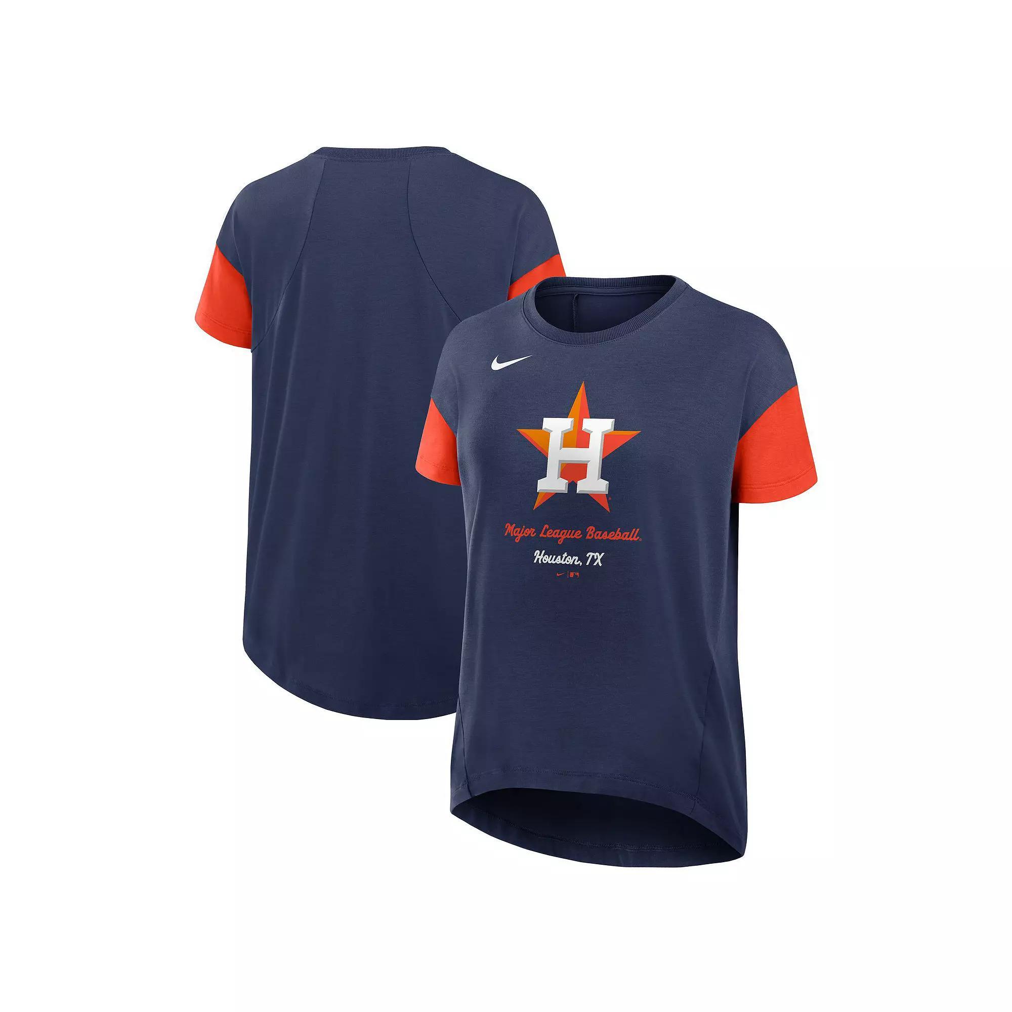 Women's Nike Navy Houston Astros Flowy Fashion T-Shirt, Size: XS, Blue Product Image