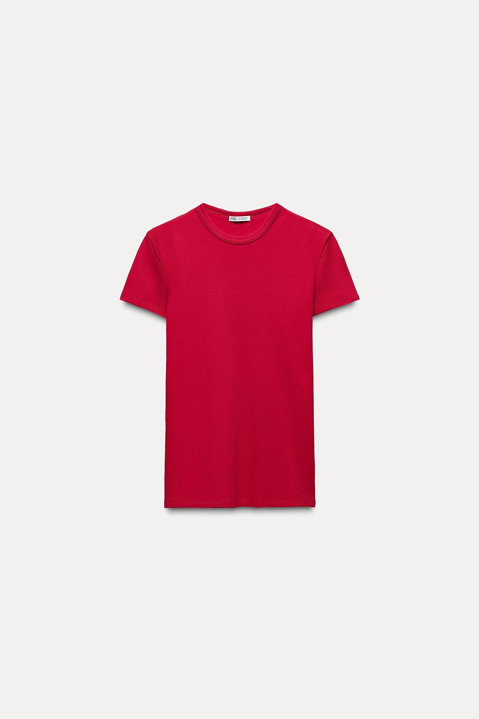 SHORT SLEEVE RIB TOP Product Image