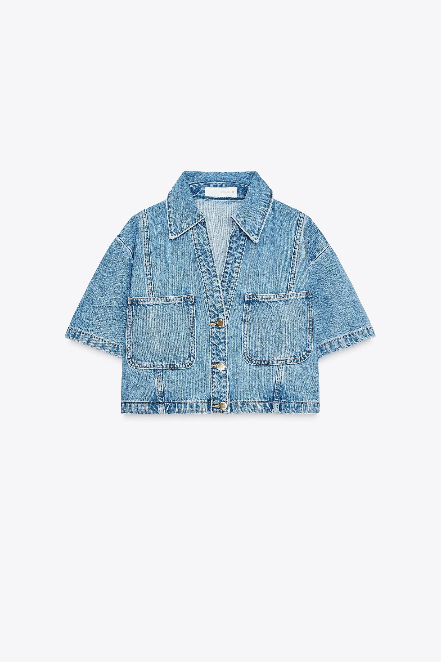 Z1975 DENIM CROP SHIRT Product Image