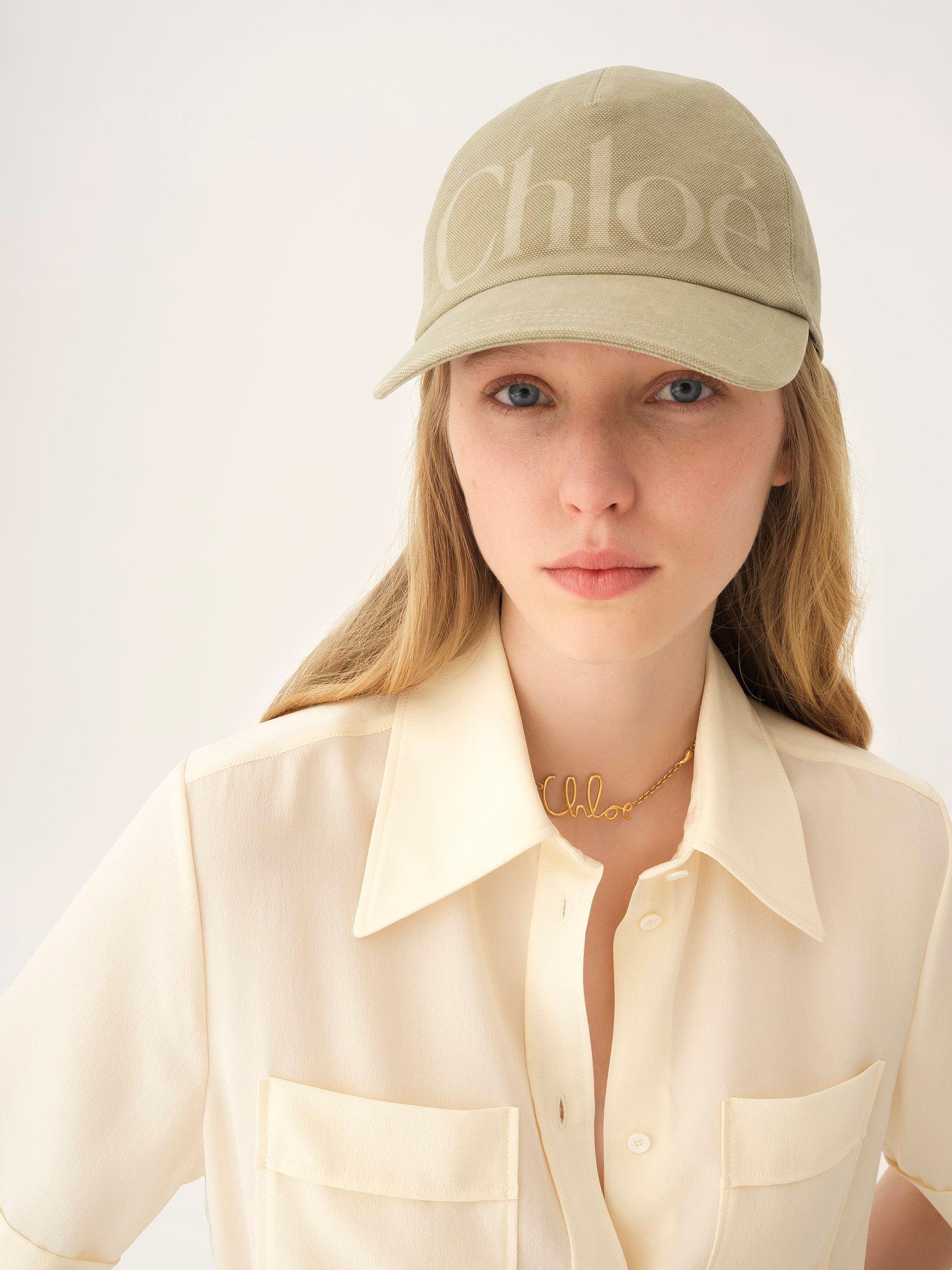The Chloé Essentials cap in washed cotton Product Image