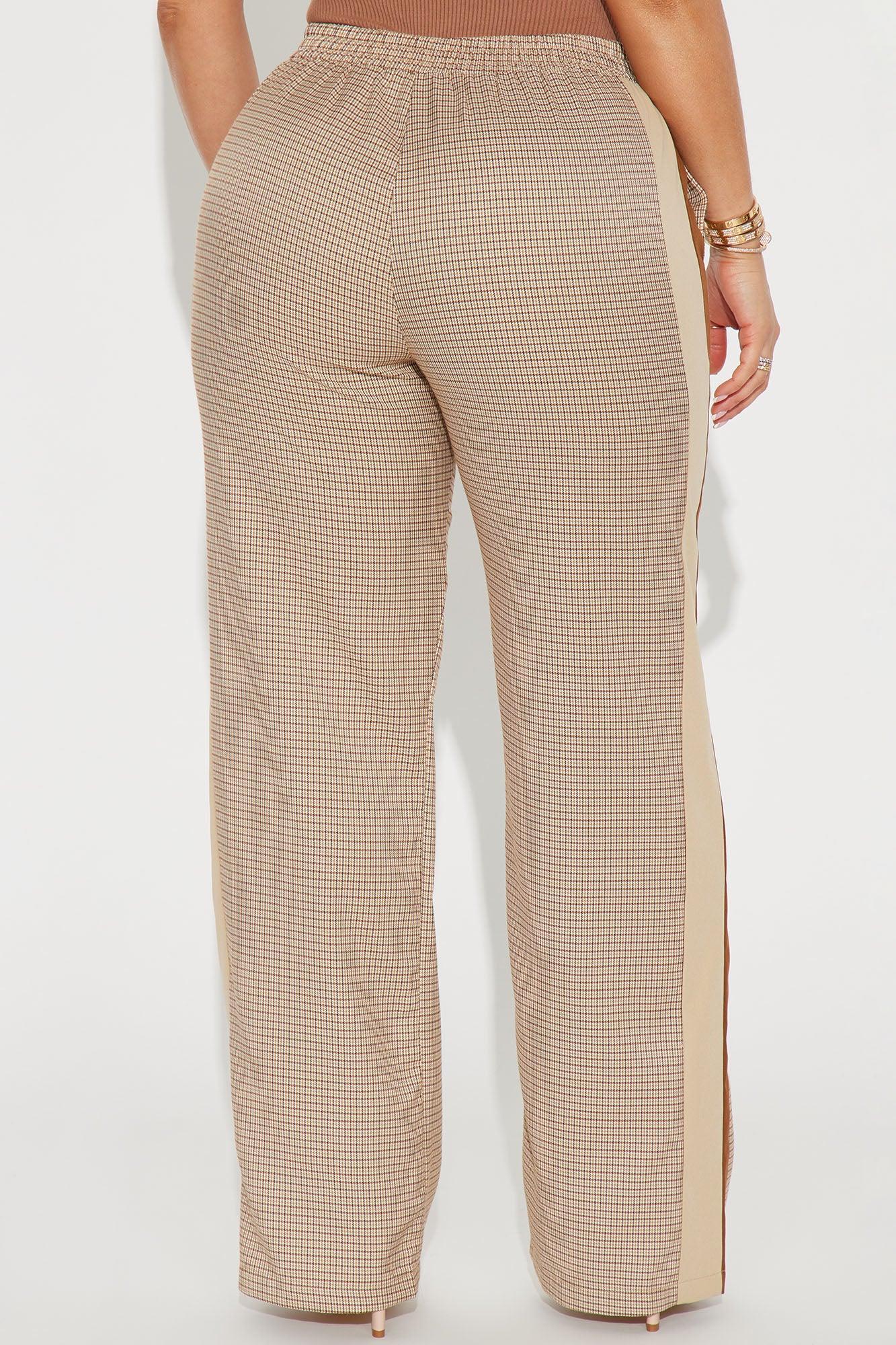 Varley Plaid Pant - Brown/combo Product Image