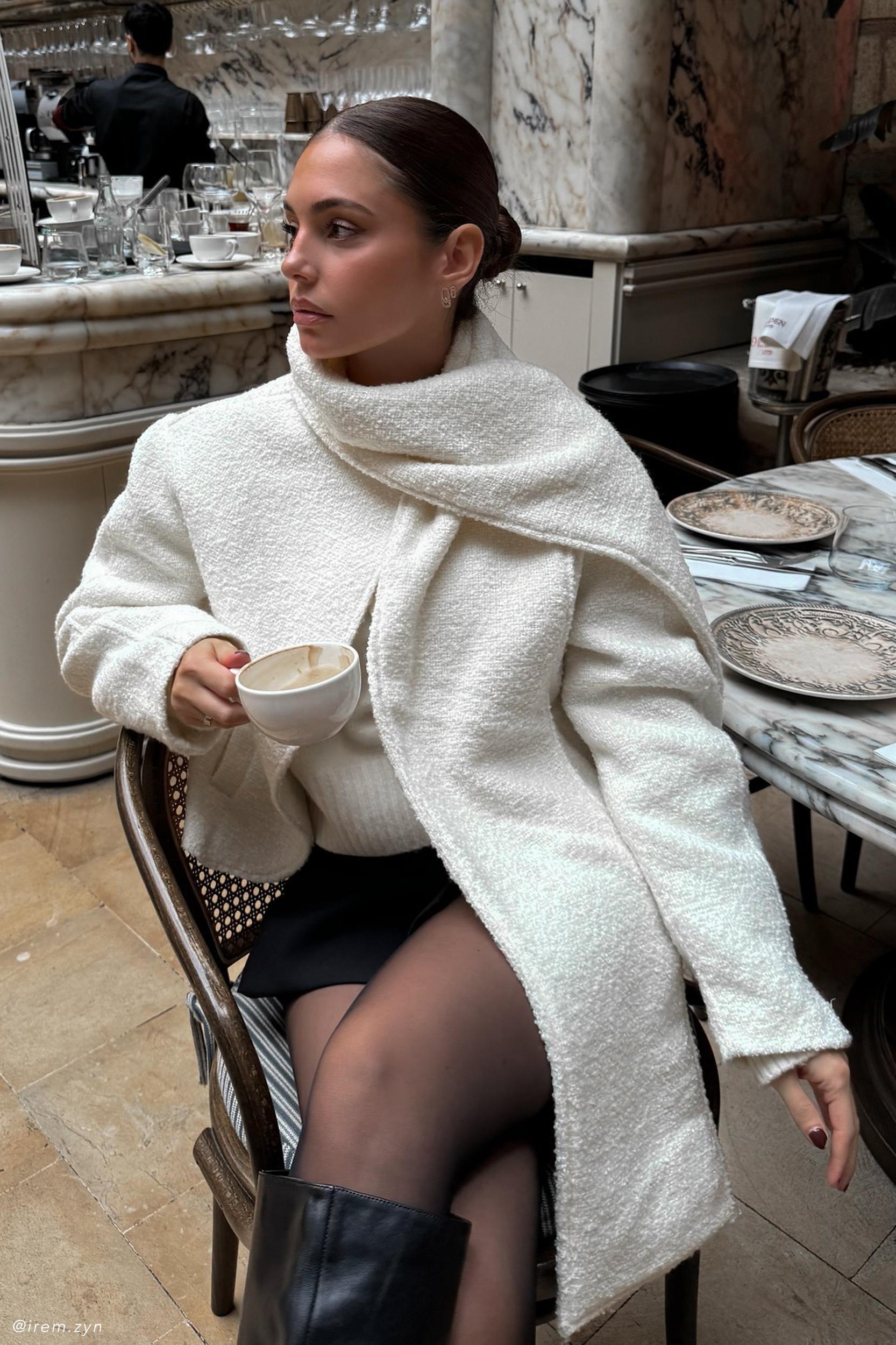 Bree Scarf And Jacket - Ivory Product Image