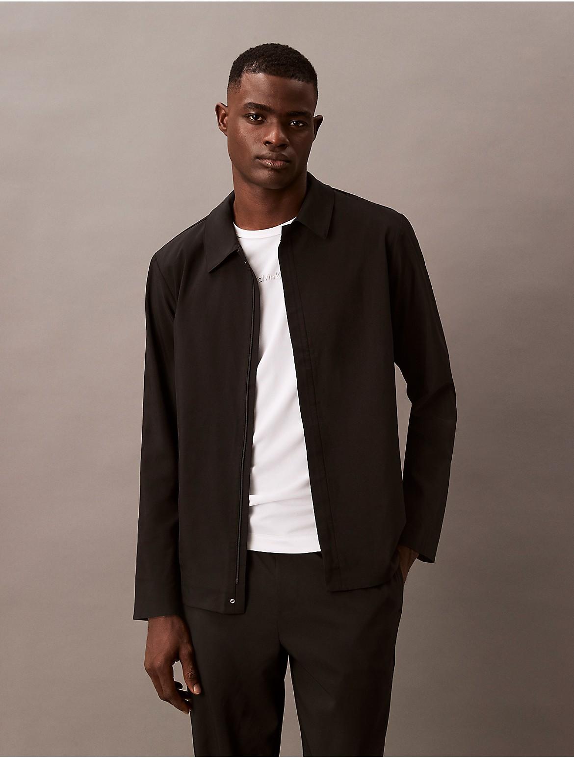 Calvin Klein Men's Packable Woven Jacket - Grey - L Product Image