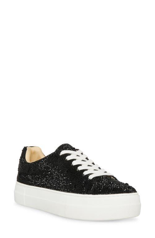 Blue by Betsey Johnson Sidny Rhinestone Embellished Family Matching Platform Lace Up Sneakers Product Image