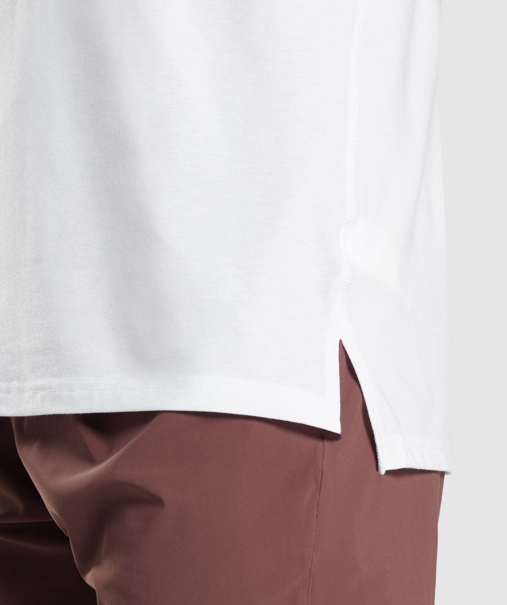 Gymshark Studio Amplify T-Shirt - White Male Product Image