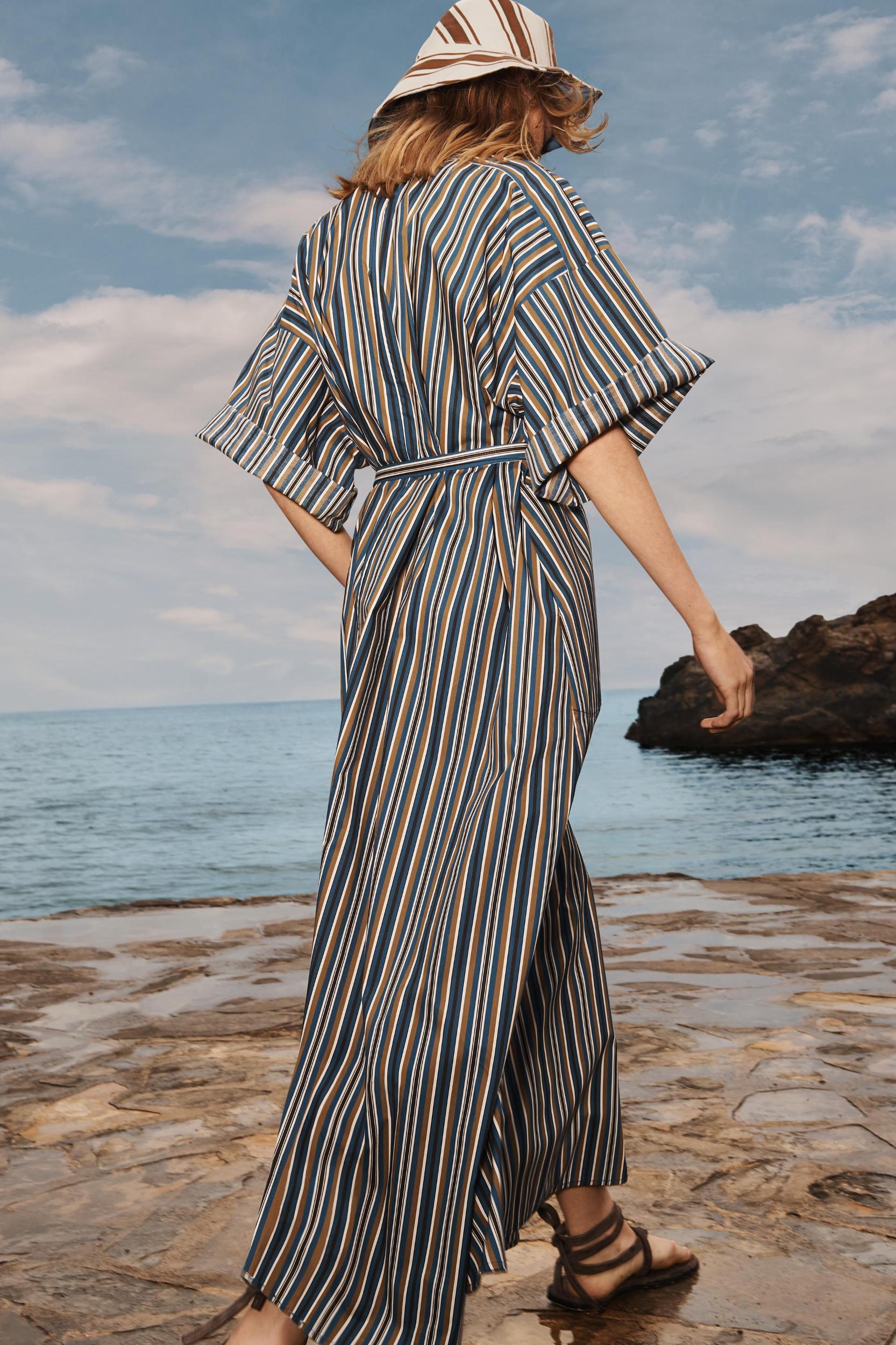 LIMITED EDITION STRIPED BELTED DRESS Product Image
