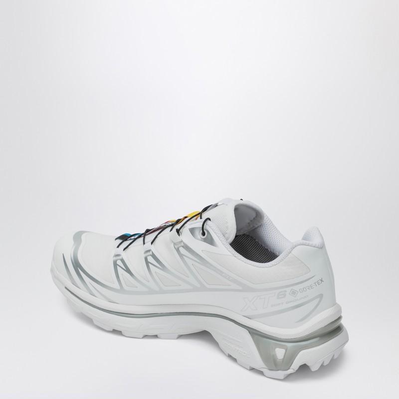 SALOMON Mens White White Silver Xt-6 Gtx Quick-lace Mesh Low-top Trainers Product Image