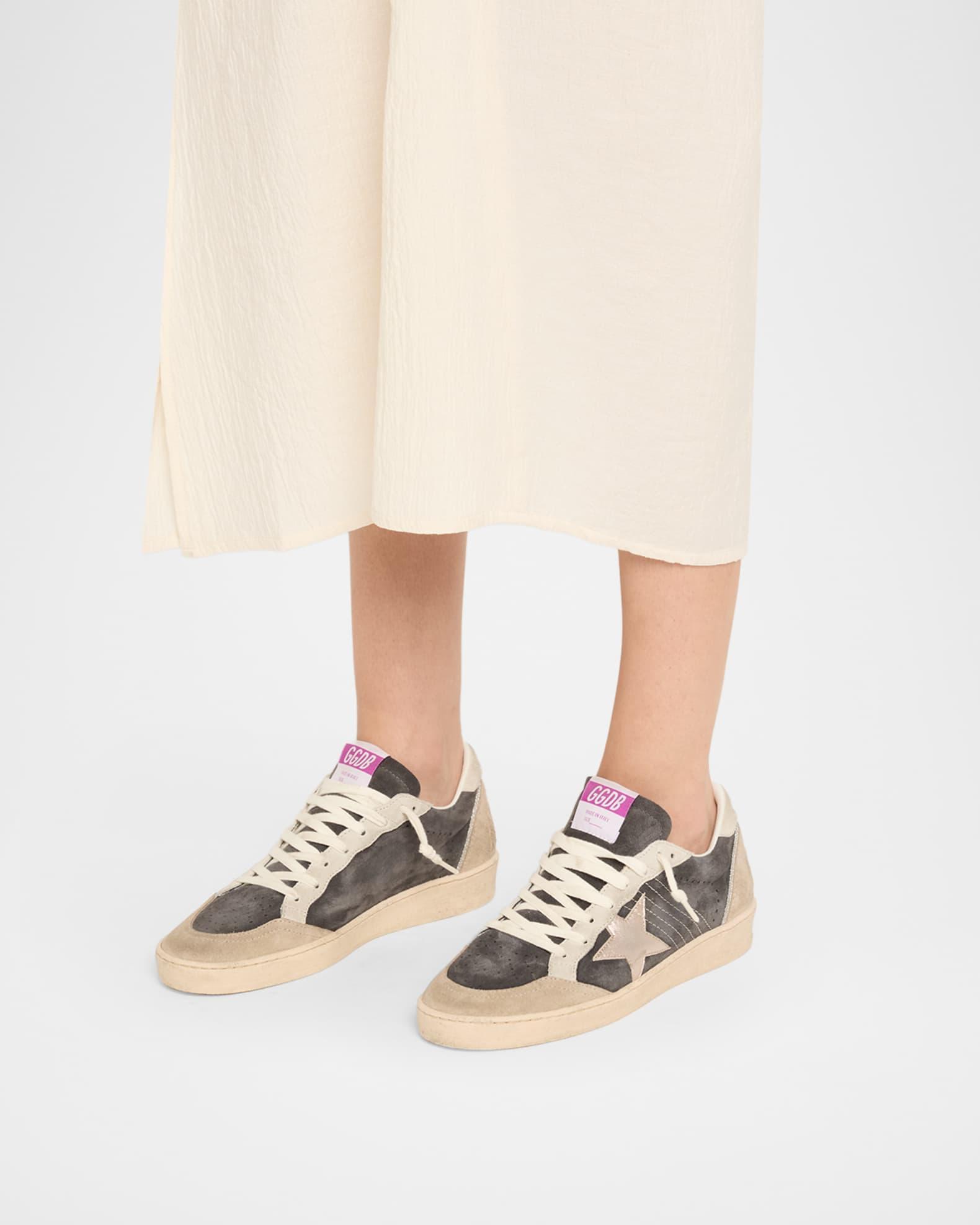 Ballstar Mixed Leather Low-Top Sneakers Product Image