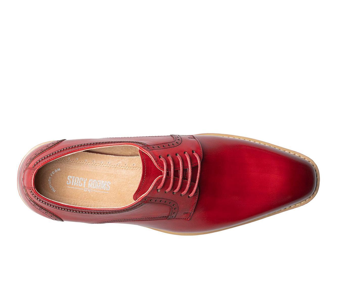 Men's Stacy Adams Barringer Plain Toe Oxford Dress Shoes Product Image