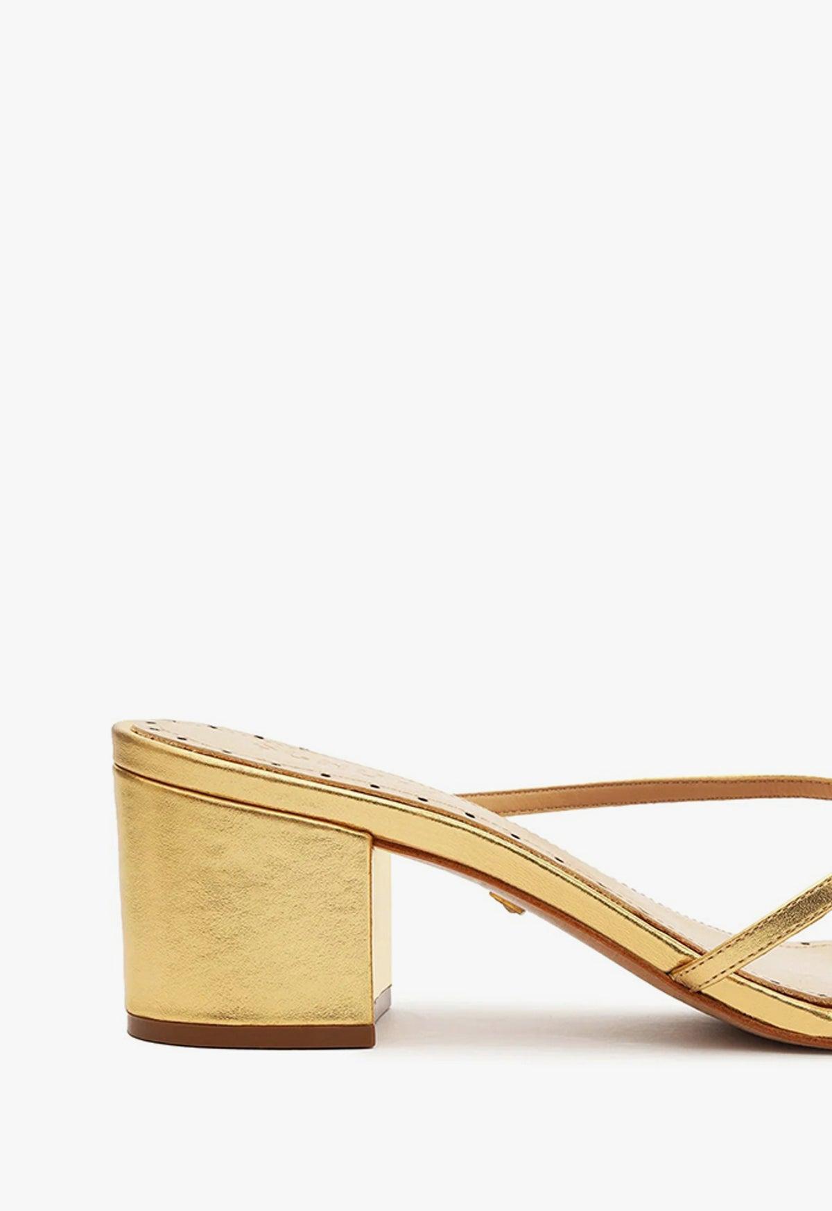 Alma Metallic Leather Sandal Product Image