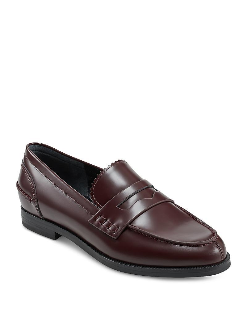 Womens Milton Leather Penny Loafers Product Image