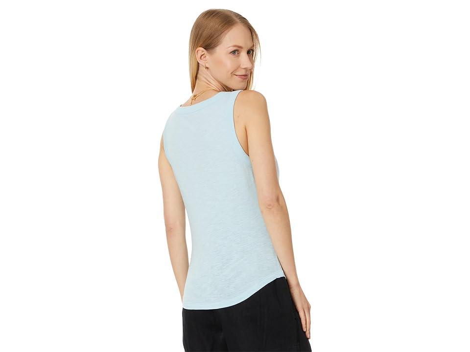 Madewell Whisper Cotton Scoopneck Tank Top Heron) Women's Clothing Product Image