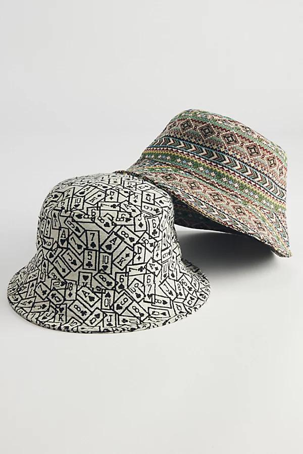 Jacquard Bucket Hat Mens at Urban Outfitters Product Image