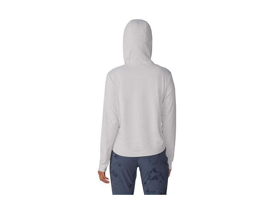 Mountain Hardwear Sunblocker Long Sleeve Hoodie (Bright Heather) Women's Clothing Product Image