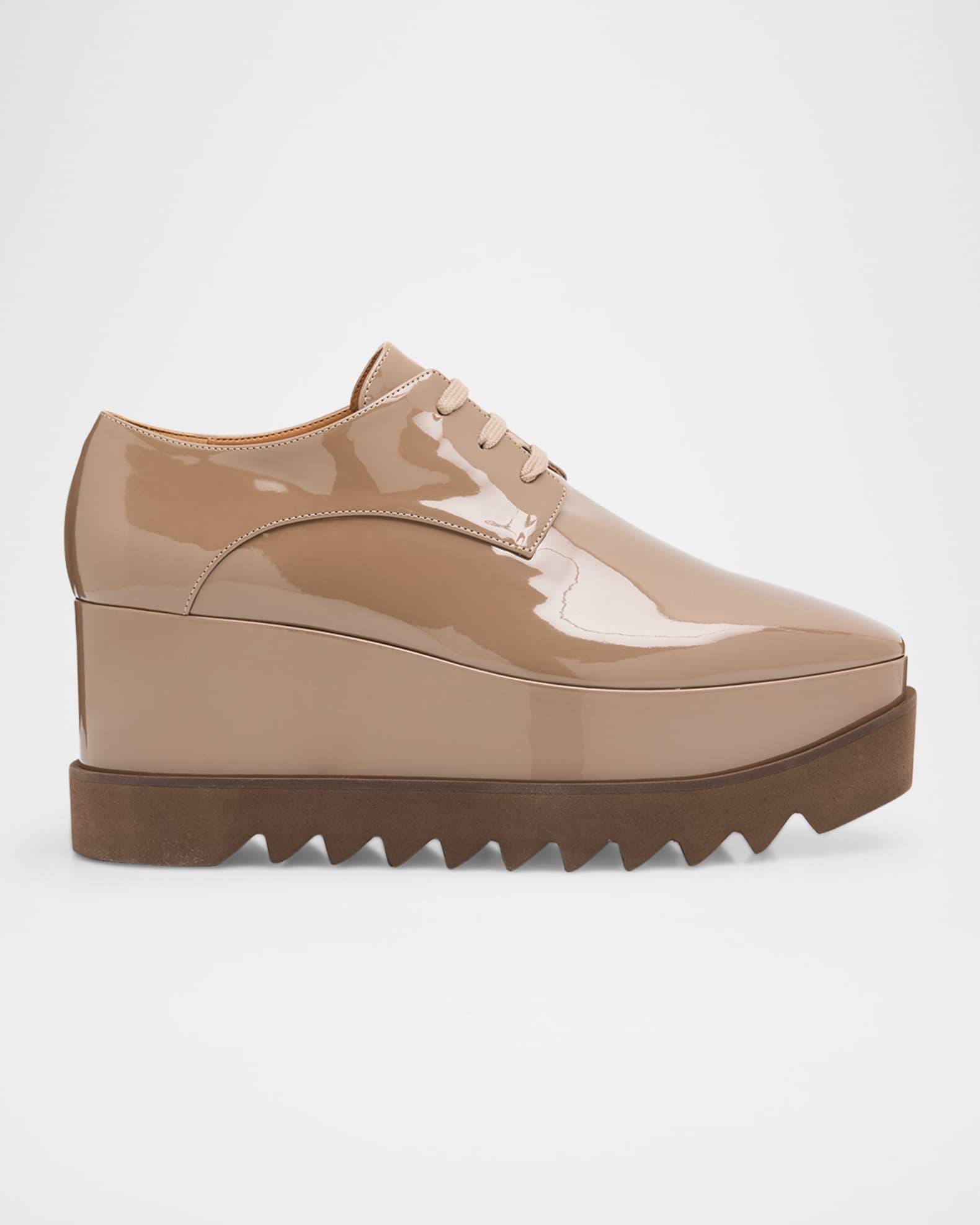Elyse Shiny Patent Wedge Sneakers Product Image