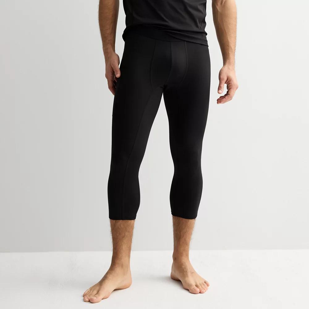 Men's Tek Gear® Base Layer 3/4 Tights, Size: XS, Mineral Black Product Image