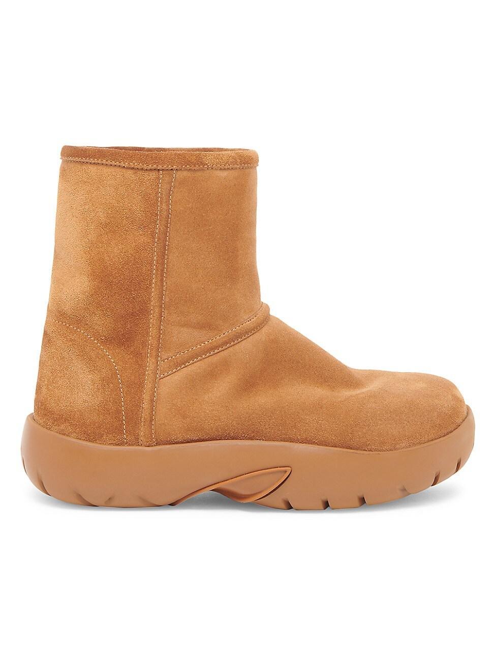 Snap Suede Chunky Ankle Boots Product Image