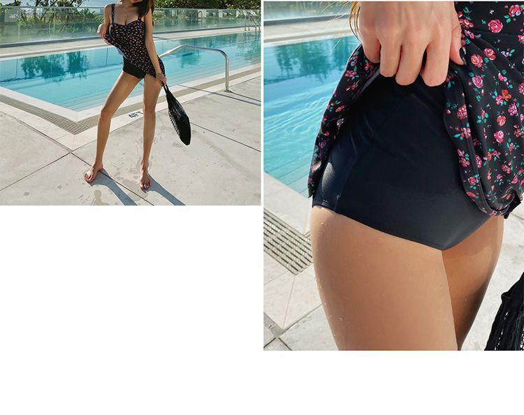 Flower Print Open Back Swimdress Product Image