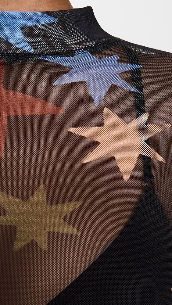 Dress To Orion Print Tulle Top | Shopbop Product Image