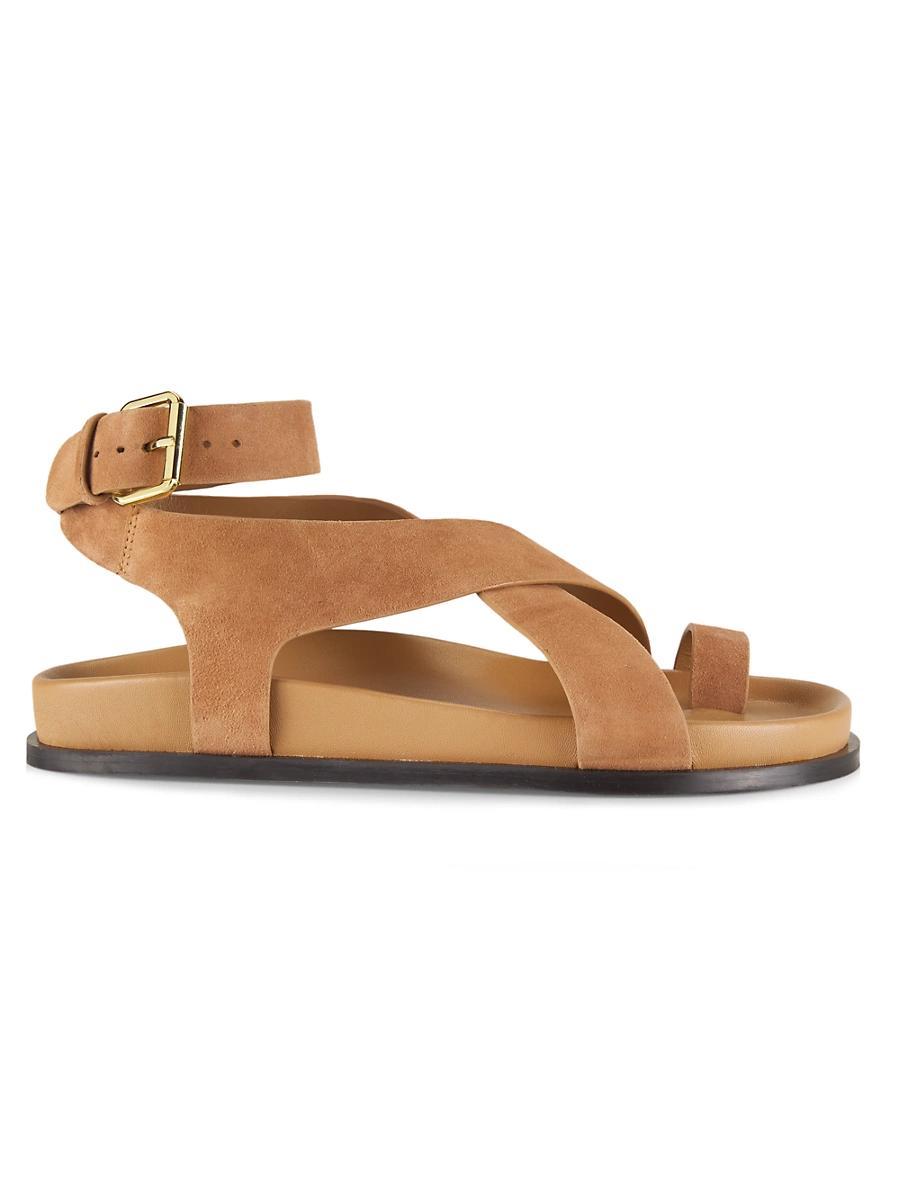 Womens Jalen Leather Ankle-Wrap Sandals Product Image