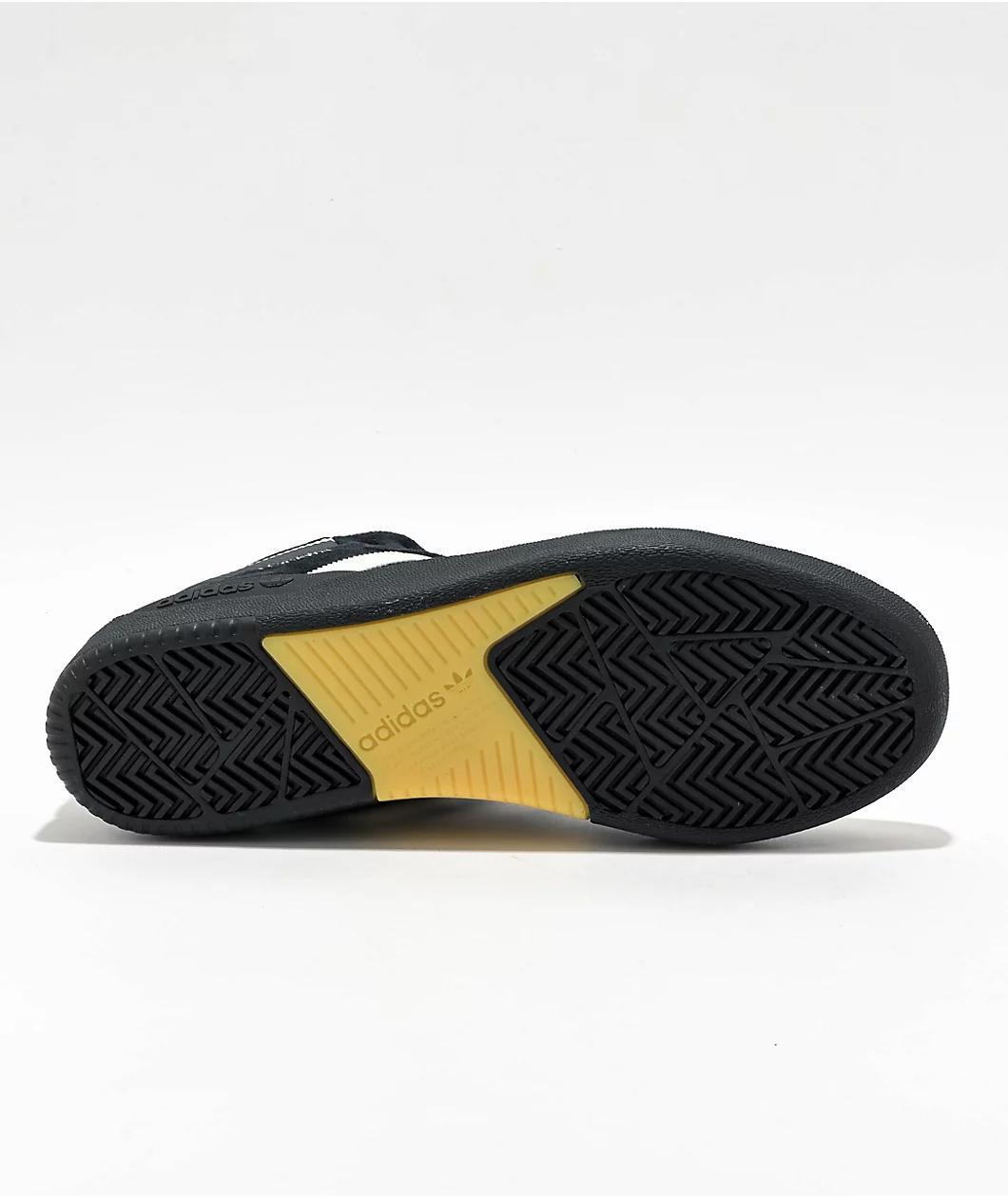 adidas Tyshawn Mid Core Black & Zero Metallic Skate Shoes Product Image