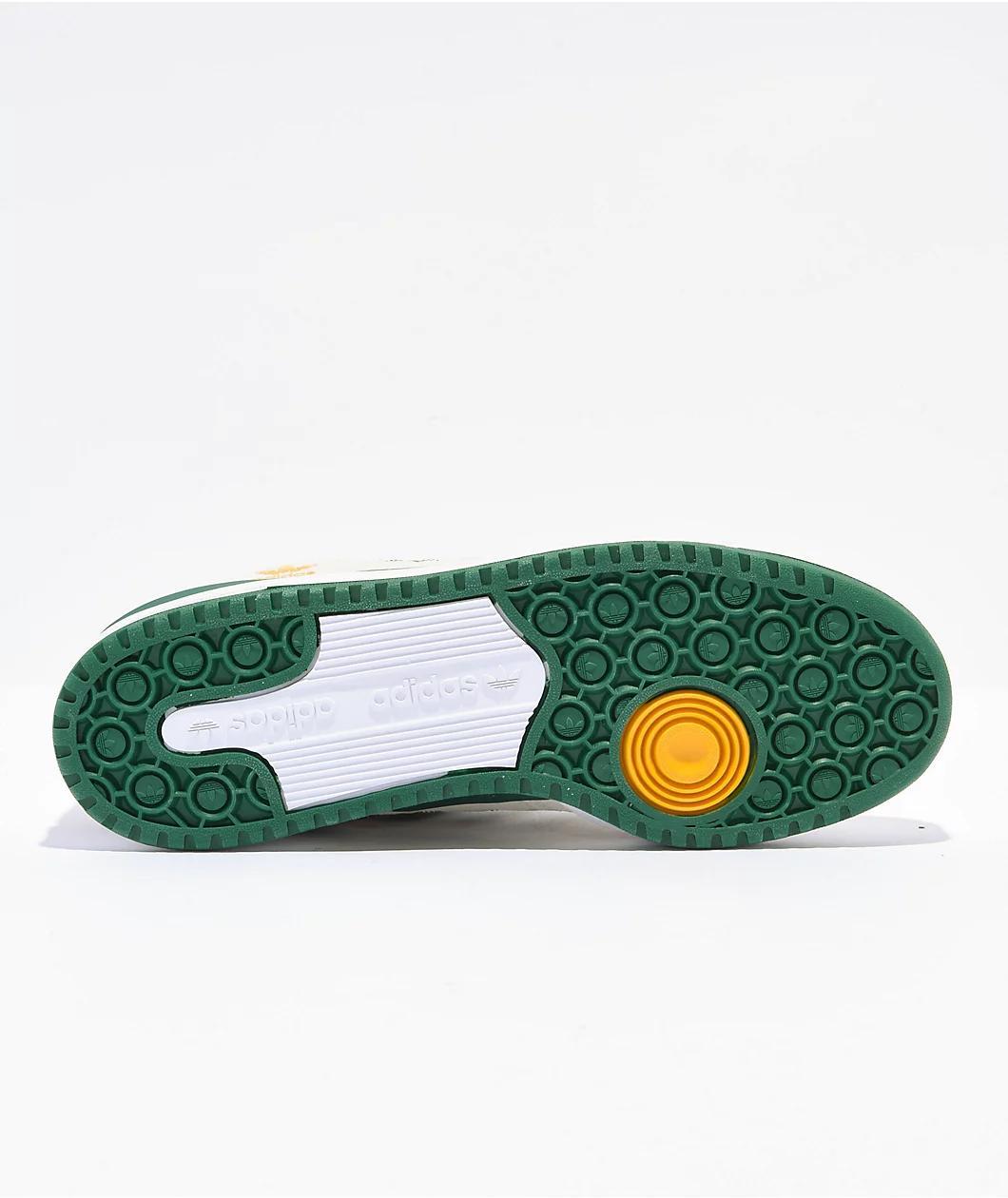 adidas Forum 84 Low ADV White, Green & Yellow Skate Shoes Product Image