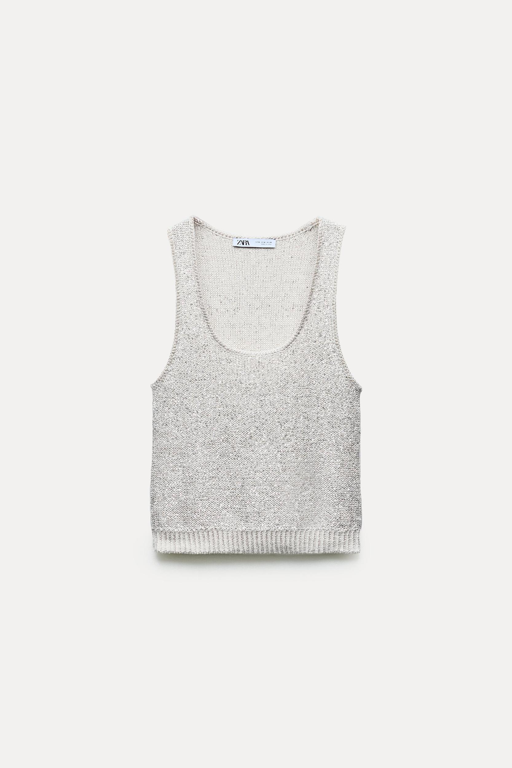 SEQUIN KNIT TOP Product Image