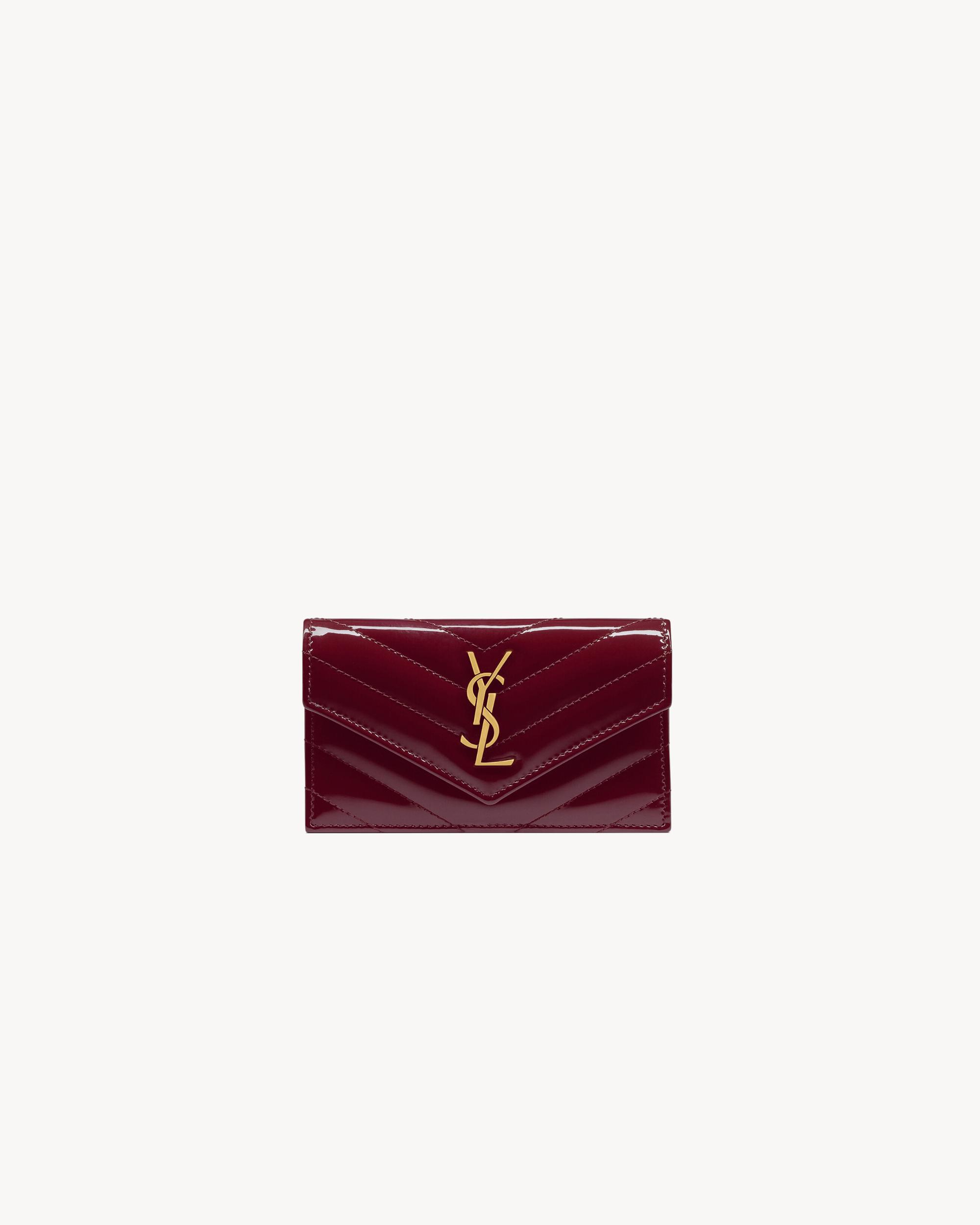 CASSANDRE MATELASSÉ FRAGMENTS flap card case in patent leather Product Image