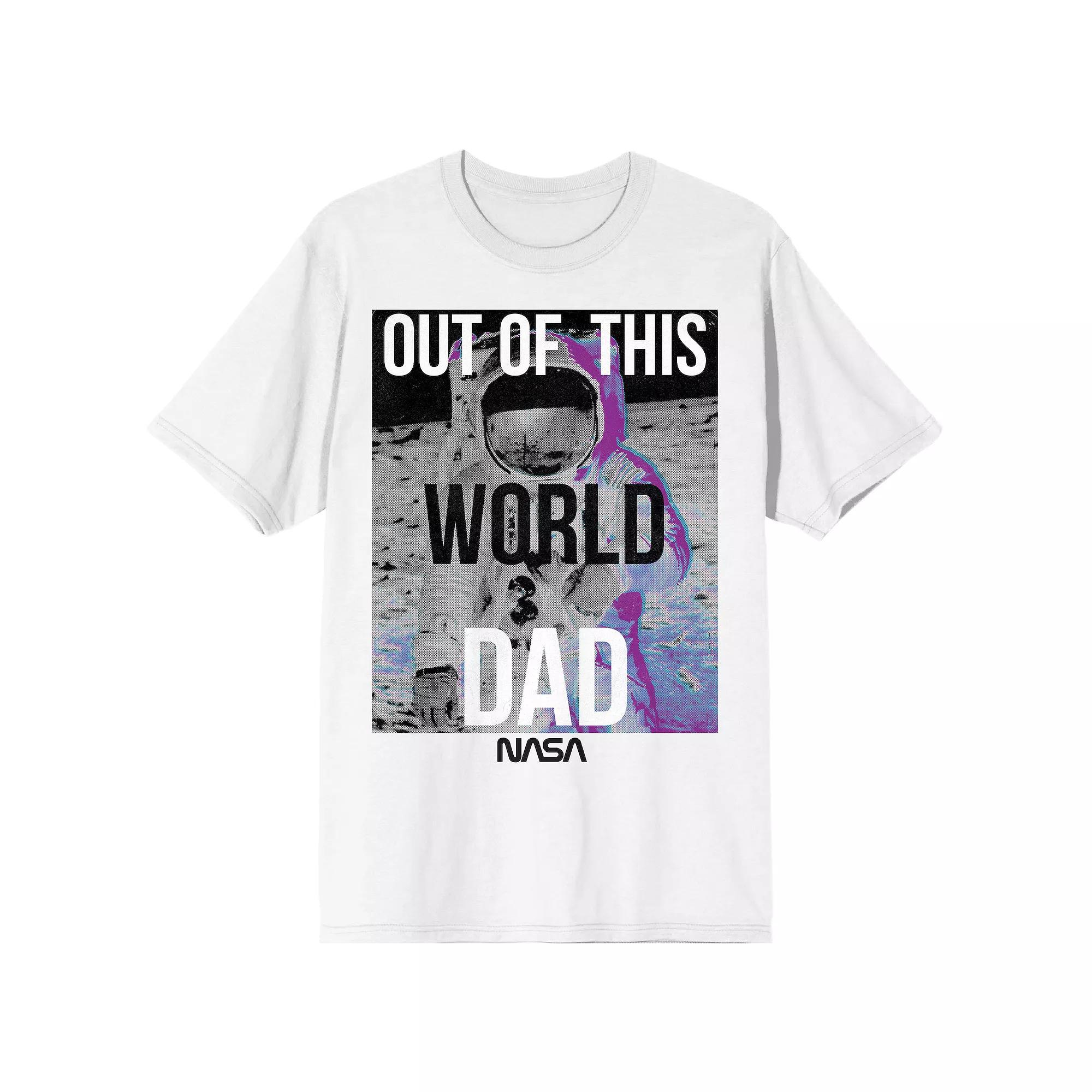 Men's NASA Out of This World Dad Tee, Size: Small, White Product Image