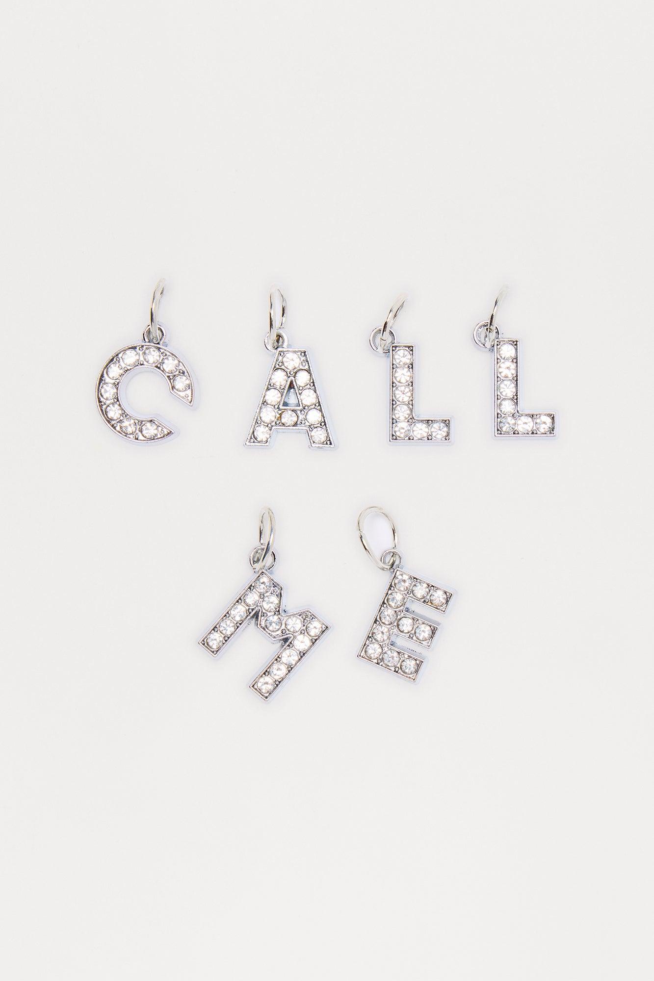 Call Me 6 Piece Hair Ring Set - Silver Product Image