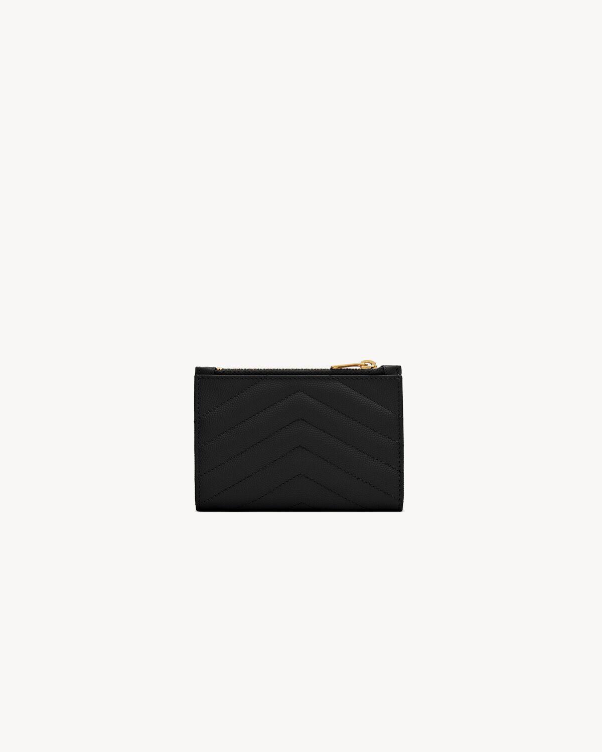 cassandre matelassé fragments bi-fold wallet in grain de poudre leather Product Image