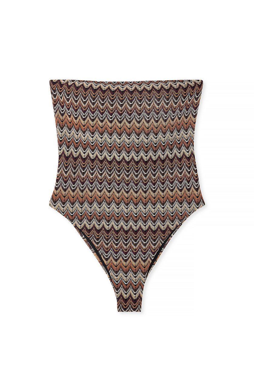 Knitted Bandeau Swimsuit Product Image
