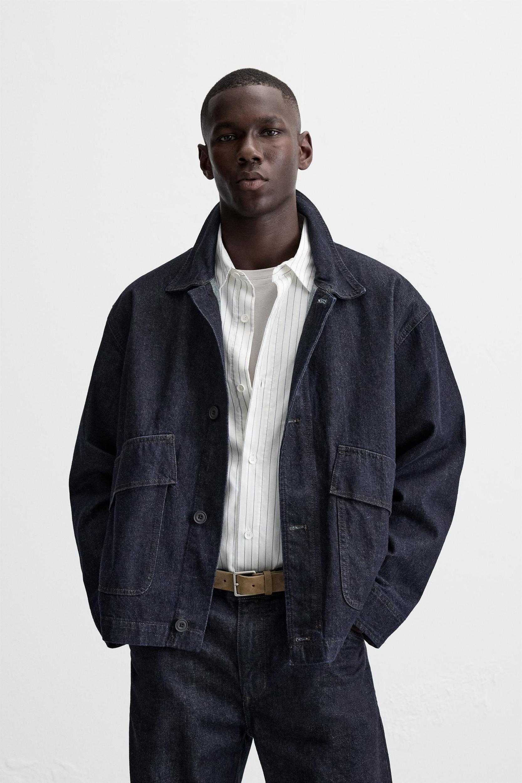 BOXY FIT DENIM JACKET Product Image