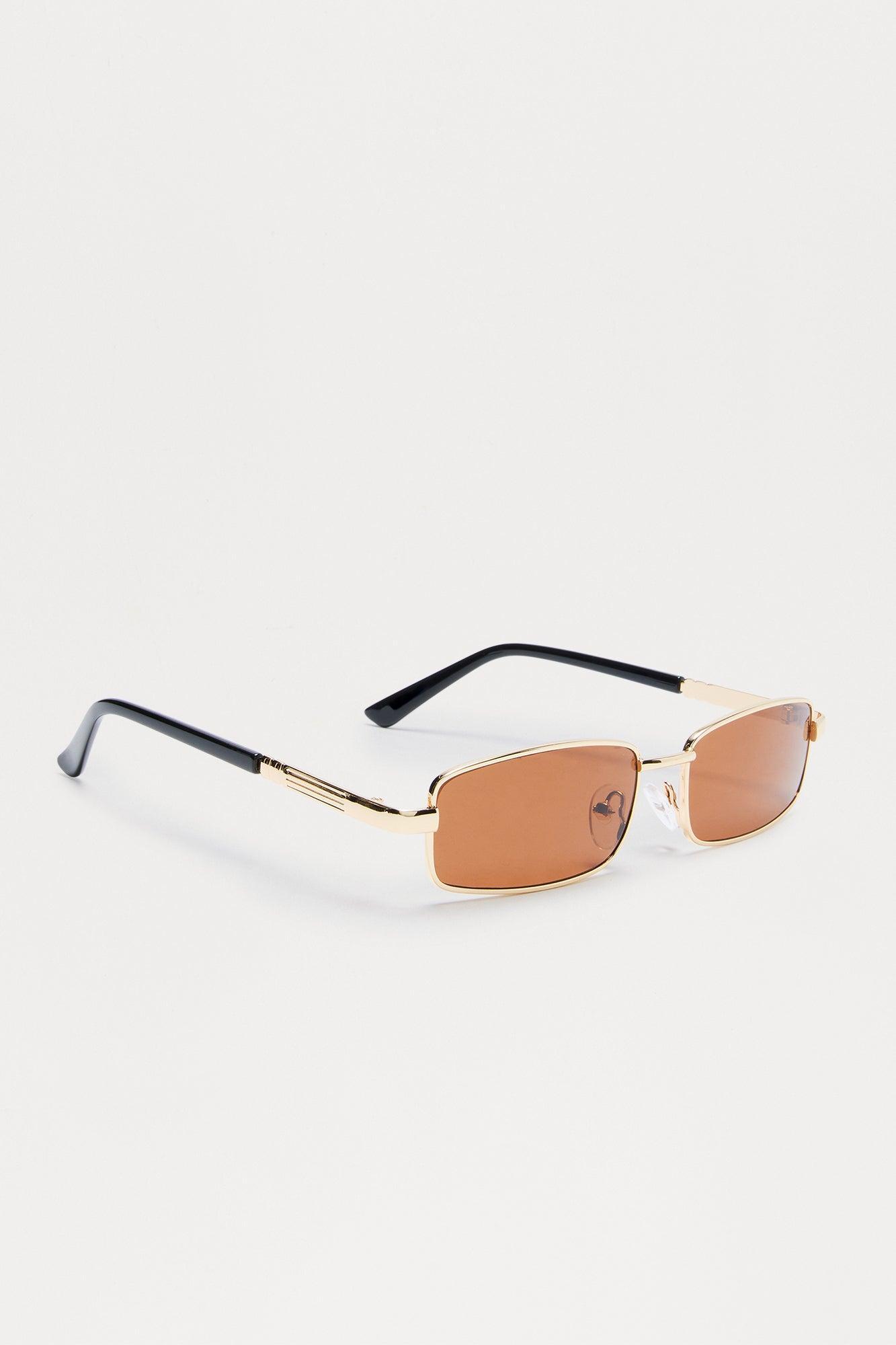 Year 2000 Square Sunglasses - Brown Female Product Image