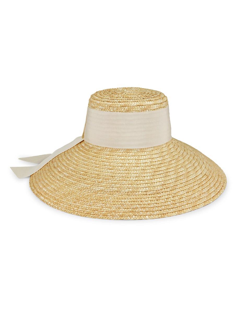 Mirabel Wide-Brim Straw Sun Hat Product Image