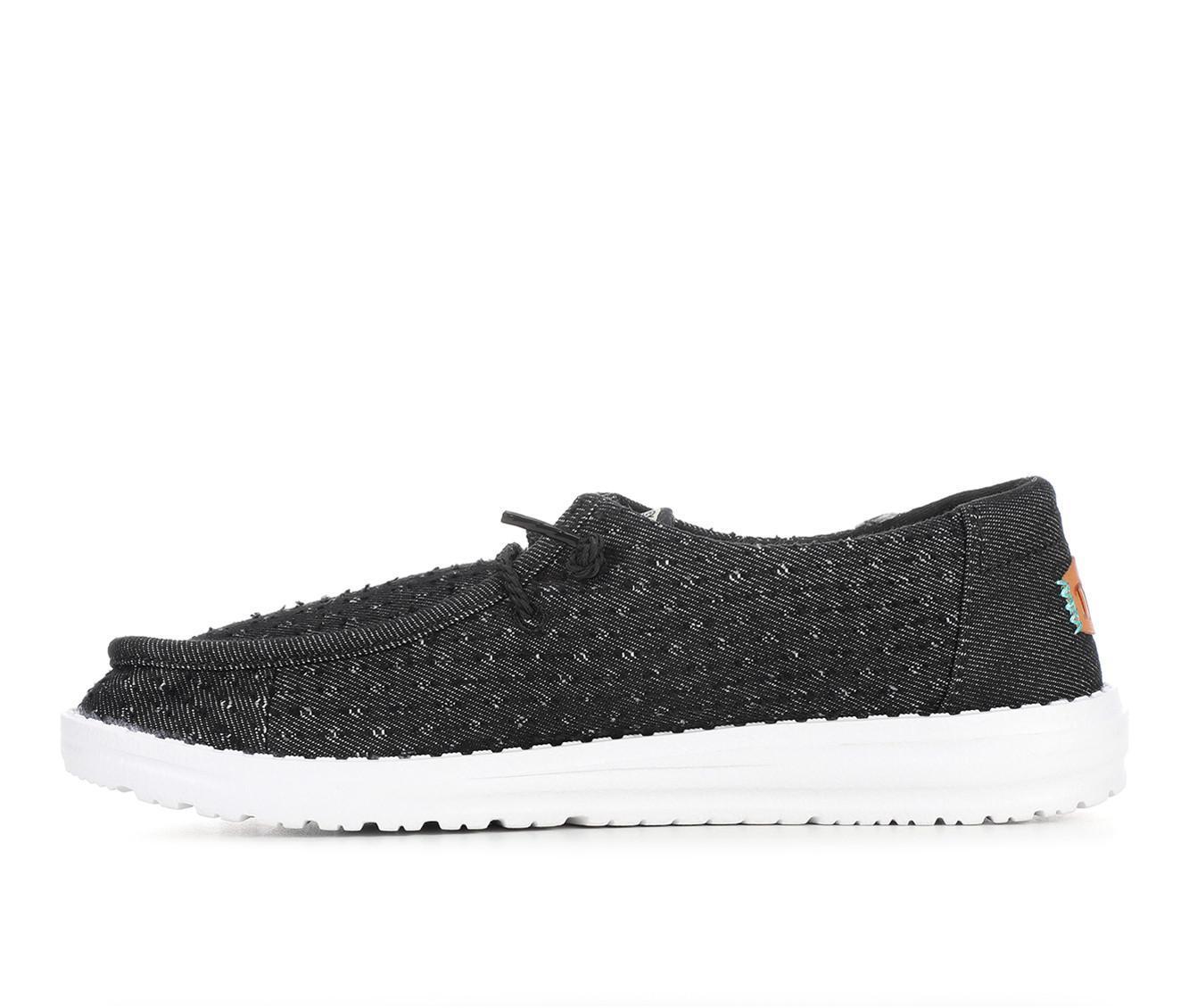 Women's HEYDUDE Wendy Perf Canvas Casual Shoes Product Image