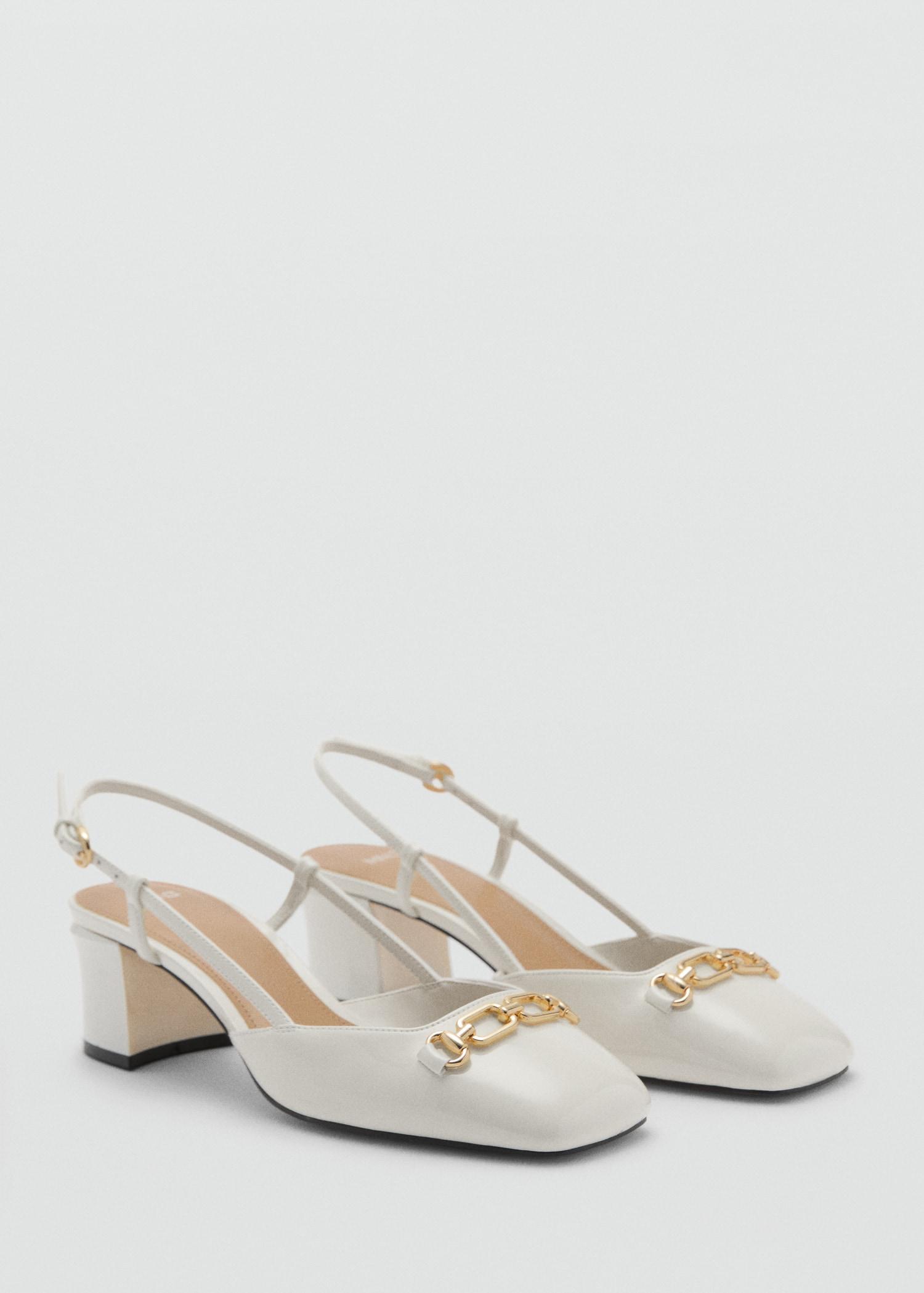 Heeled shoes with link detail - Women | MANGO USA Product Image
