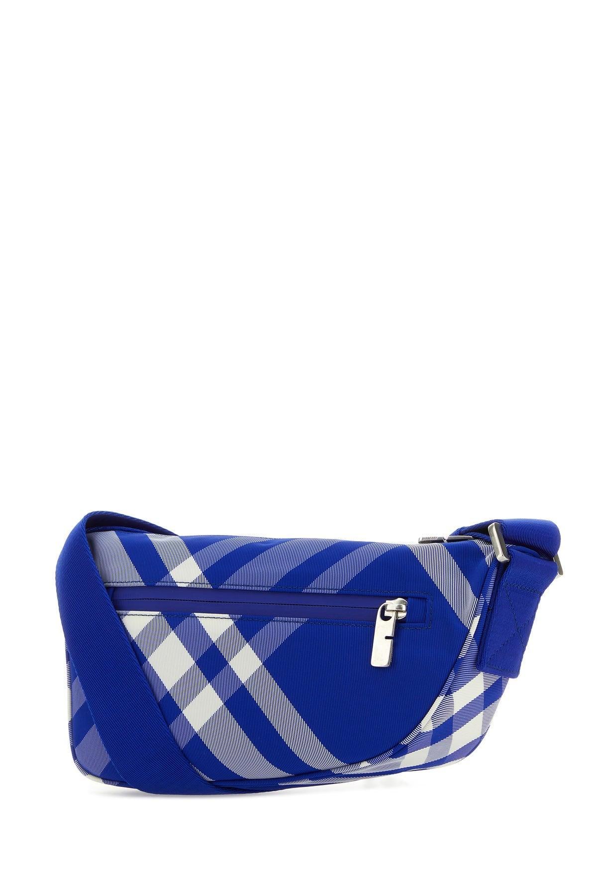 BURBERRY Embroidered Nylon Shield Crossbody Bag Product Image