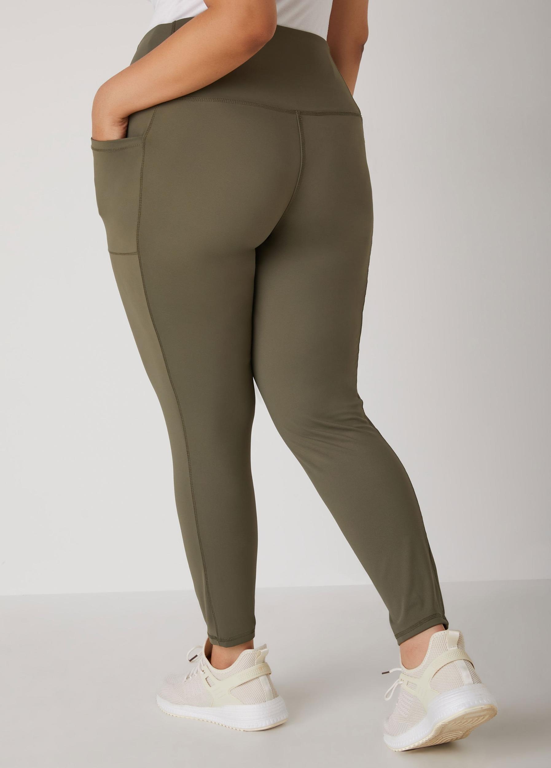 Plus Size High Rise Athletic Leggings Ashley Stewart Product Image