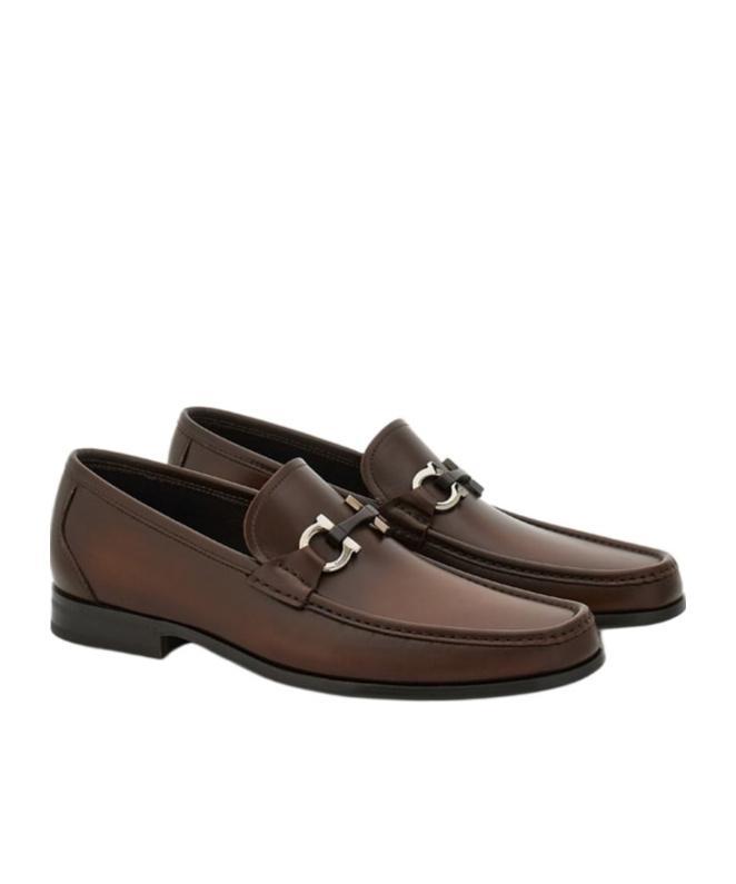 FERRAGAMO Gancini-plaque Loafers In Multicolor Product Image