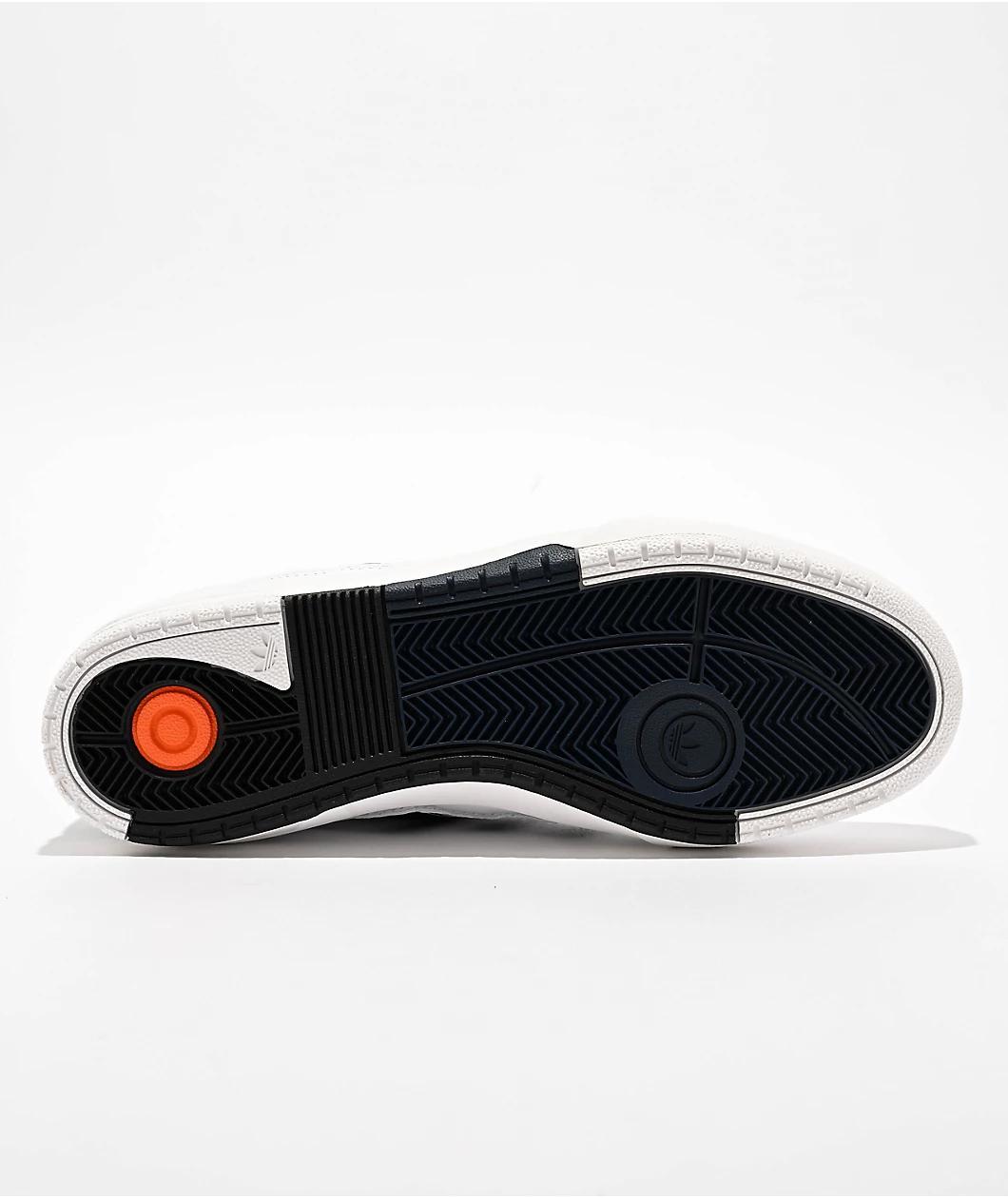 adidas Tyshawn II Cloud White, Core Black & Collegiate Navy Skate Shoes Product Image