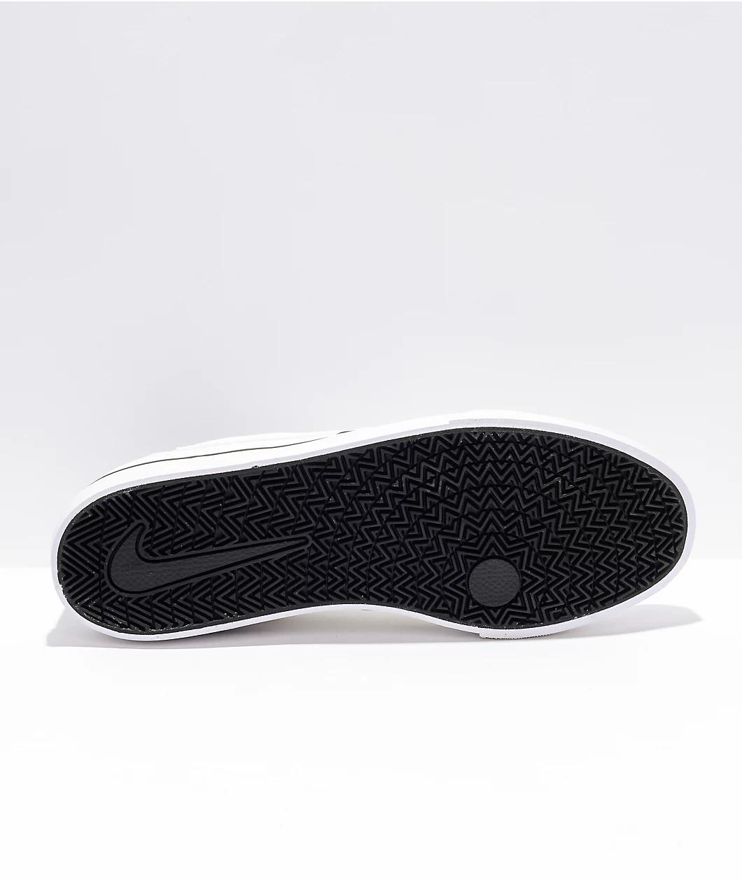 Nike SB Chron 2 White Canvas Skate Shoes Product Image