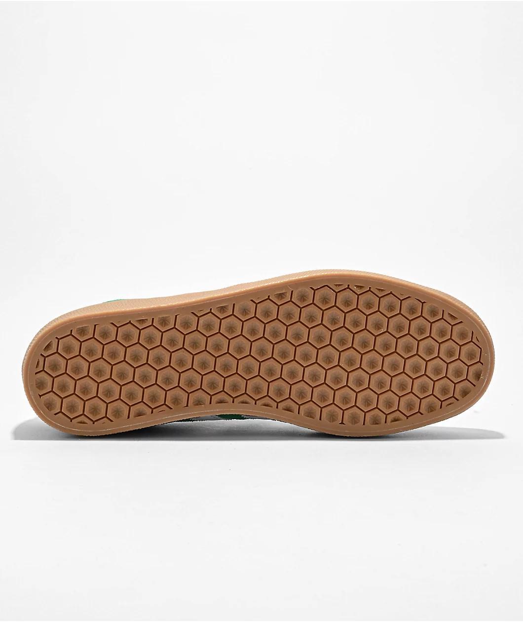 adidas Gazelle ADV Green, White & Gum Shoes Product Image