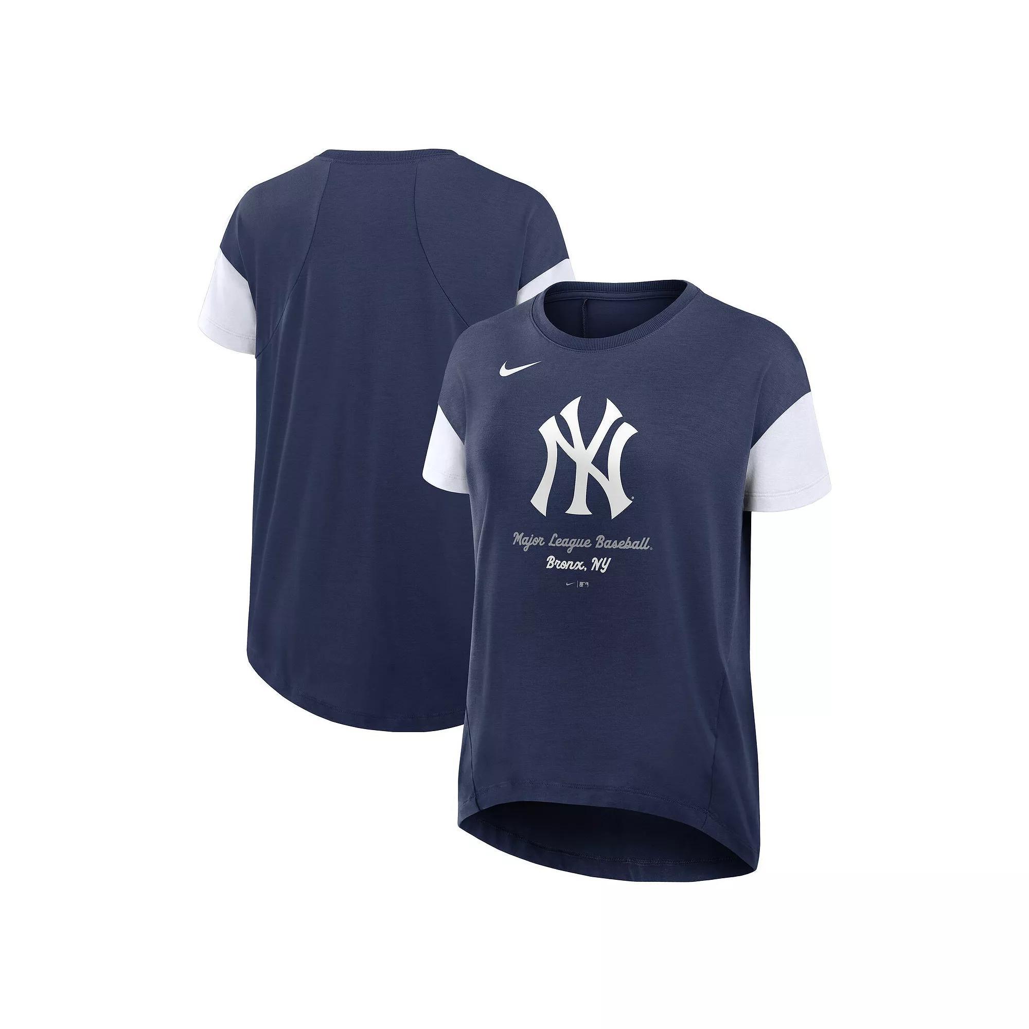 New York Yankees Flowy Womenâs Nike Women's Dri-FIT MLB T-Shirt Product Image