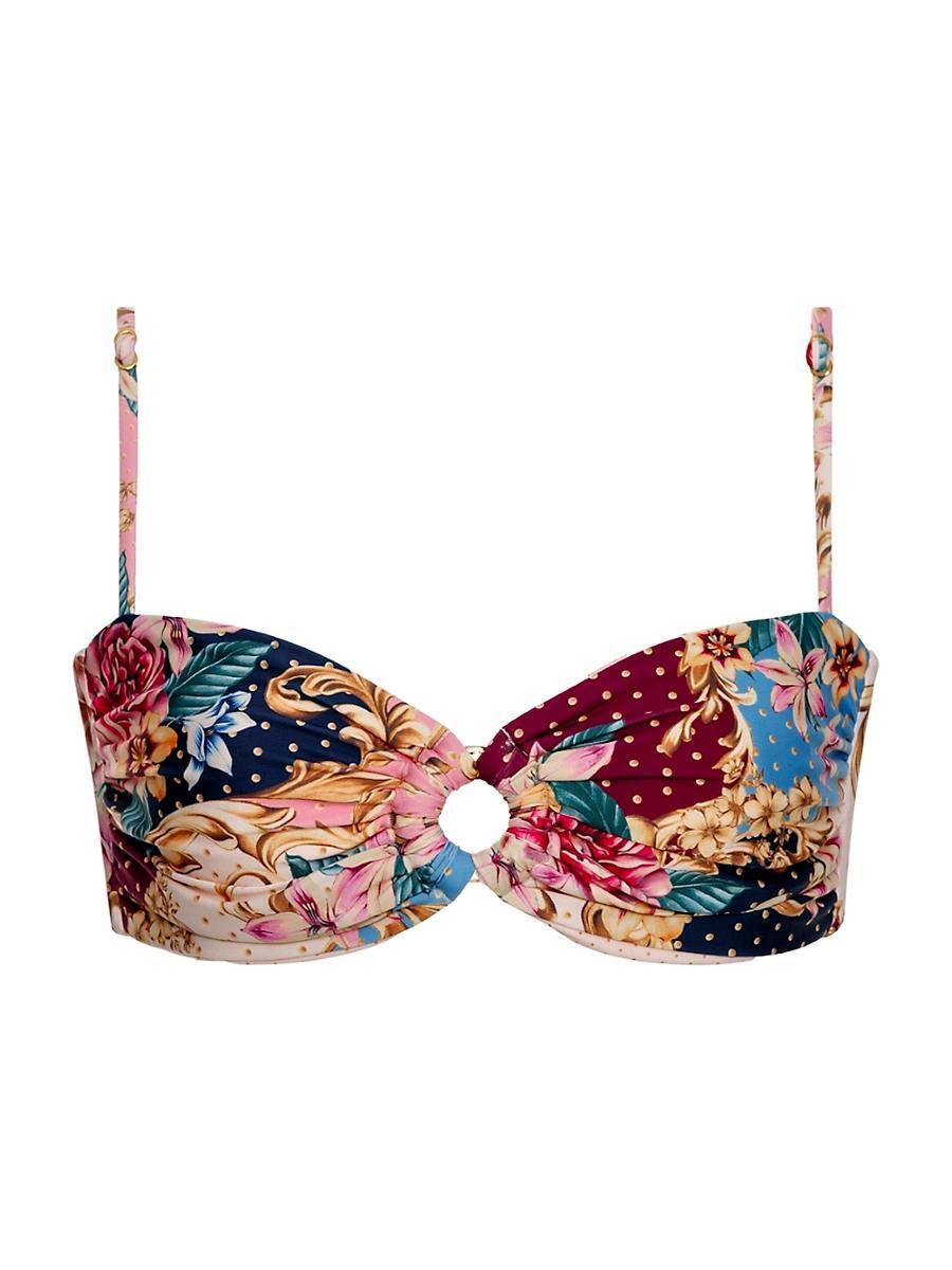Womens Riveria Radiance Talia Blush Floral Bikini Top Product Image